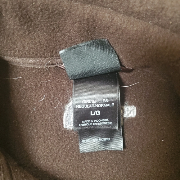 North Face Girls Brown Fleece Jacket NWT - Picture 2 of 3